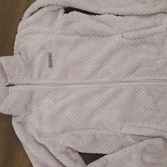 Girls Columbia lavender sherpa jacket sz L - Picture 3 of 6